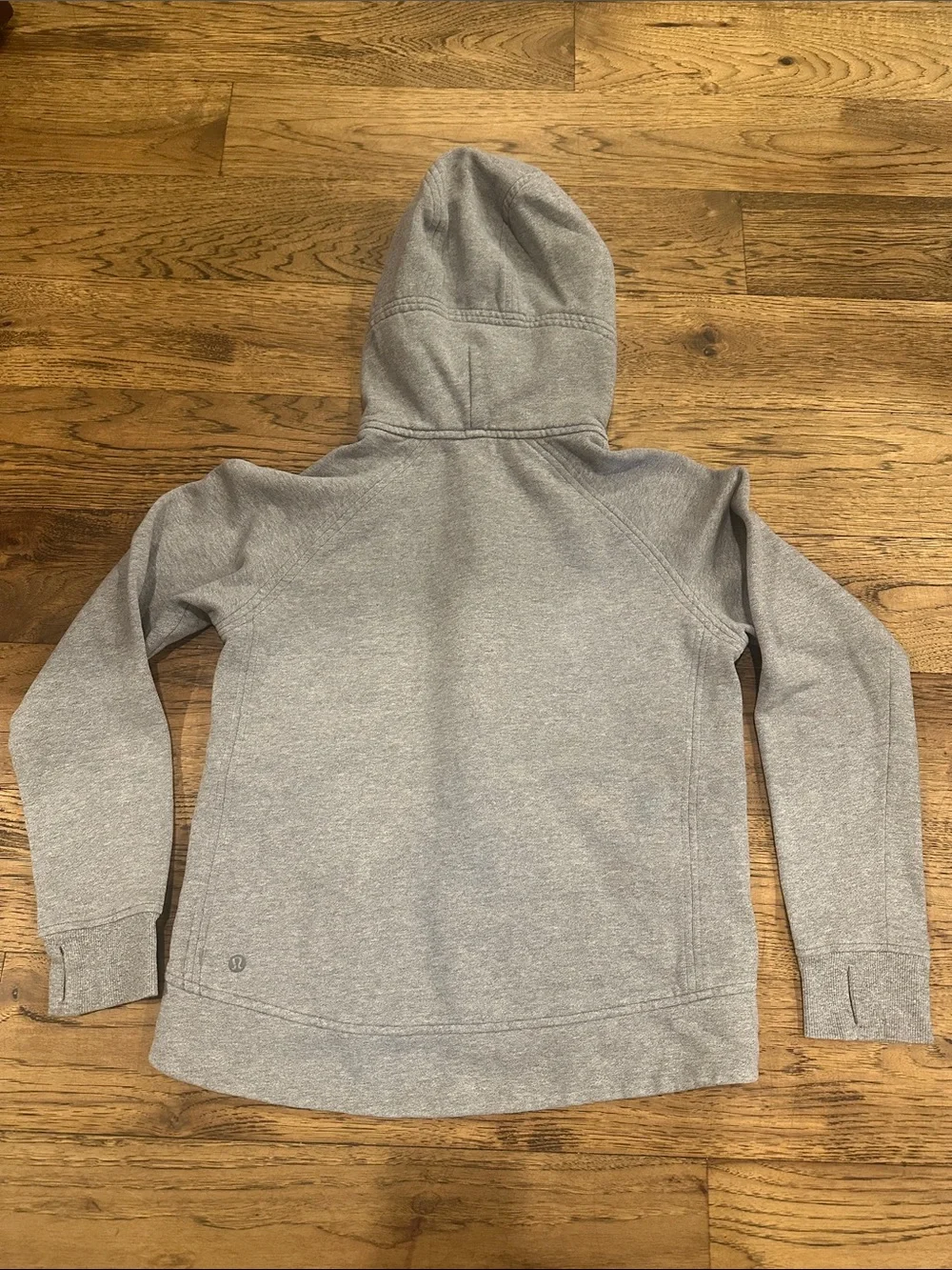 lululemon athletica Heather Gray Full-Zip Hooded Jacket